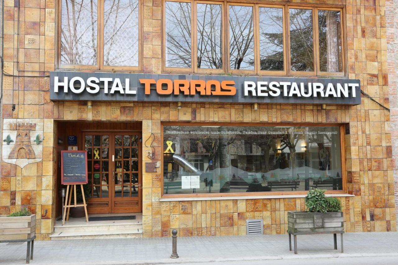 Hostal Torras Sant Hilari Sacalm Exterior foto